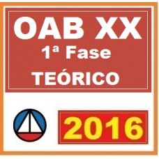 CURSO PARA EXAME OAB TEÓRICO ONLINE PREPARATÓRIO PRIMEIRA FASE XX DE ORDEM UNIFICADO CERS 2016