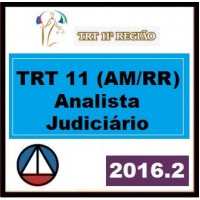 CURSO PARA CONCURSO TRT 11ª REGIÃO CARGO: ANALISTA JUDICIÁRIO ÁREA JUDICIÁRIA CERS 2016