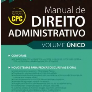 Manual De Direito Administrativo João Trindade 2016 Vol Únic