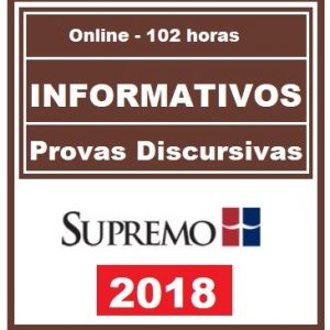 Curso de Informativos e Provas Discursivas – Supremo 2018