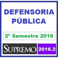 Curso para Concurso Defensoria Pública Supremo 2016.2