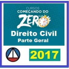 Curso Direito Civil Parte Geral – Começando do Zero CERS 2017
