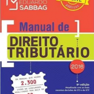 Manual De Direito Tributário 8a Ed. 20 Eduardo Sabbag 2016