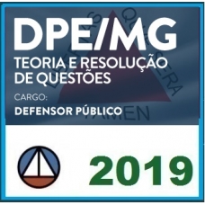 DPE MG – Defensor Público – PÓS EDITAL CERS 2019.1