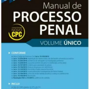 Manual De Processo Penal – Renato Brasileiro 2016 Epub