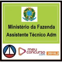CURSO PARA CONCURSO MINISTÉRIO DA FAZENDA ASSISTENTE TÉCNICO ADMINISTRATIVO (ATA) MEU CONCURSO 2016