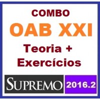 Curso para Exame OAB COMBO: teoria + exercí­cios OAB 1ª Fase XXI Exame (online) Supremo 2016