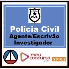 CURSO PARA CONCURSO POLÍCIA CIVIL AGENTE AUXILIAR TÉCNICO ESCRIVÃO E INVESTIGADOR MEU CONCURSO 2016