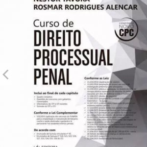 Curso Direito Processual Processo Penal Nestor Távora 2016